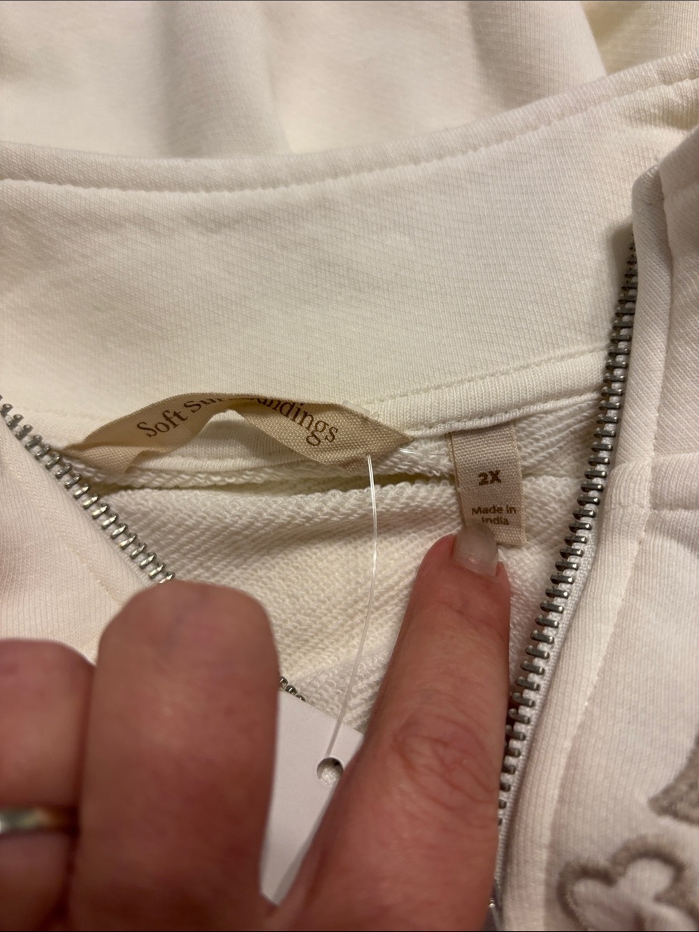 Soft Surroundings Rochelle French Terry Plus Quarter Zip - Picture 6 of 9